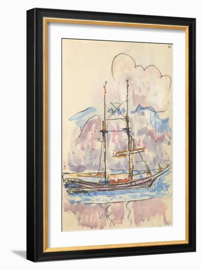 Carnet : Bateau à deux mâts-Paul Signac-Framed Giclee Print