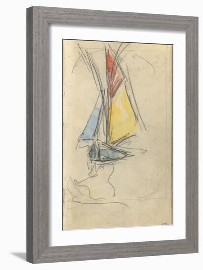 Carnet : Bateau à voile-Paul Signac-Framed Giclee Print