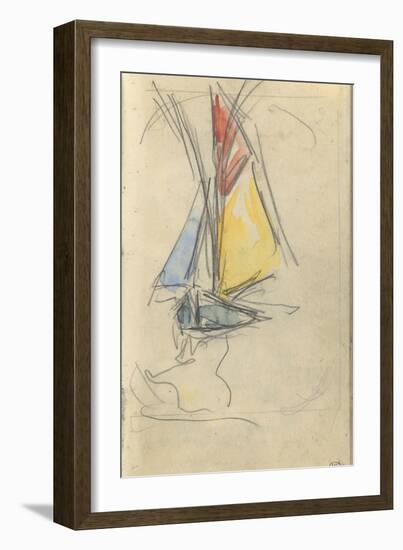 Carnet : Bateau à voile-Paul Signac-Framed Giclee Print