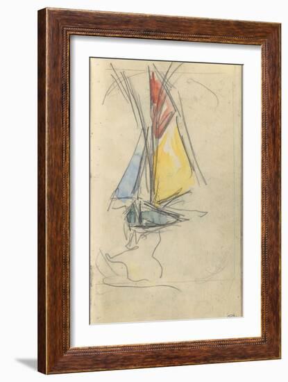 Carnet : Bateau à voile-Paul Signac-Framed Giclee Print