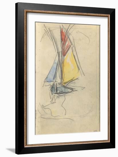 Carnet : Bateau à voile-Paul Signac-Framed Giclee Print