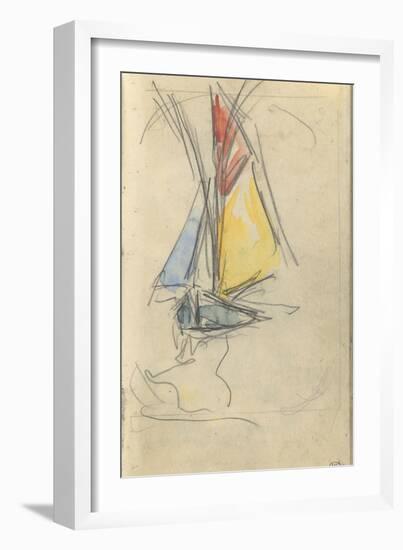 Carnet : Bateau à voile-Paul Signac-Framed Giclee Print