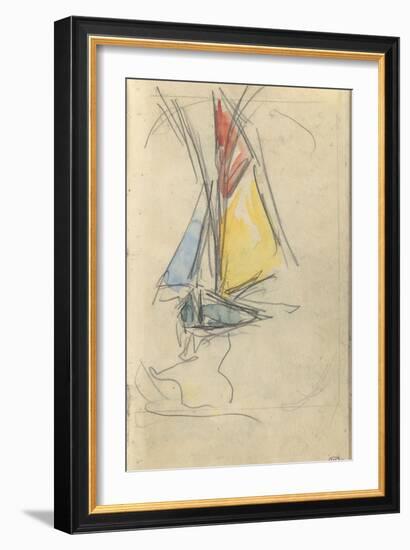 Carnet : Bateau à voile-Paul Signac-Framed Giclee Print