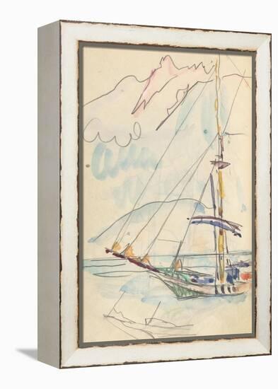 Carnet : Bateau-Paul Signac-Framed Premier Image Canvas