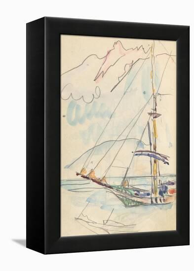 Carnet : Bateau-Paul Signac-Framed Premier Image Canvas