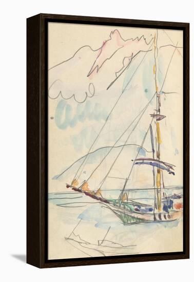 Carnet : Bateau-Paul Signac-Framed Premier Image Canvas