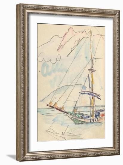 Carnet : Bateau-Paul Signac-Framed Giclee Print