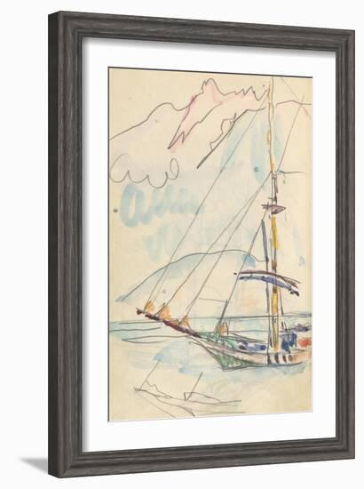 Carnet : Bateau-Paul Signac-Framed Giclee Print