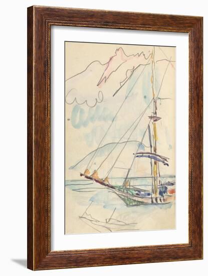 Carnet : Bateau-Paul Signac-Framed Giclee Print