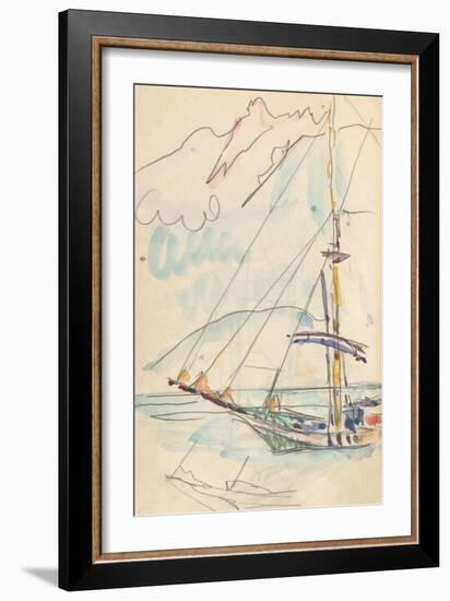 Carnet : Bateau-Paul Signac-Framed Giclee Print