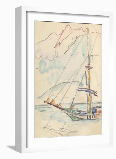 Carnet : Bateau-Paul Signac-Framed Giclee Print