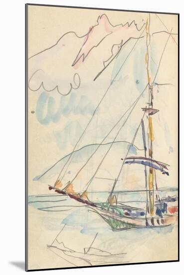 Carnet : Bateau-Paul Signac-Mounted Giclee Print