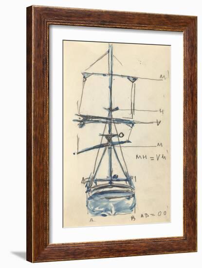 Carnet : bateau-Paul Signac-Framed Giclee Print