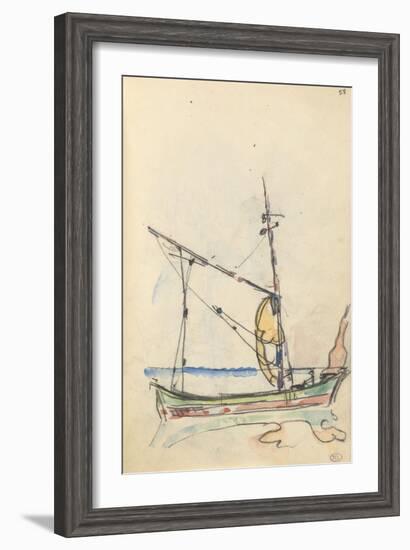 Carnet : Bateau-Paul Signac-Framed Giclee Print