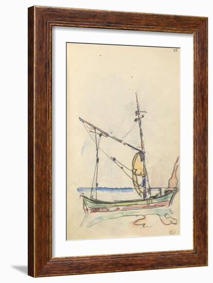 Carnet : Bateau-Paul Signac-Framed Giclee Print