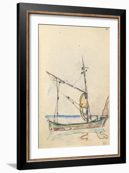 Carnet : Bateau-Paul Signac-Framed Giclee Print