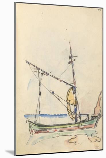 Carnet : Bateau-Paul Signac-Mounted Giclee Print