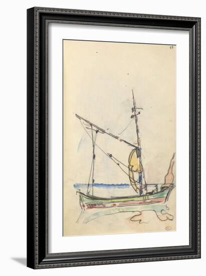 Carnet : Bateau-Paul Signac-Framed Giclee Print