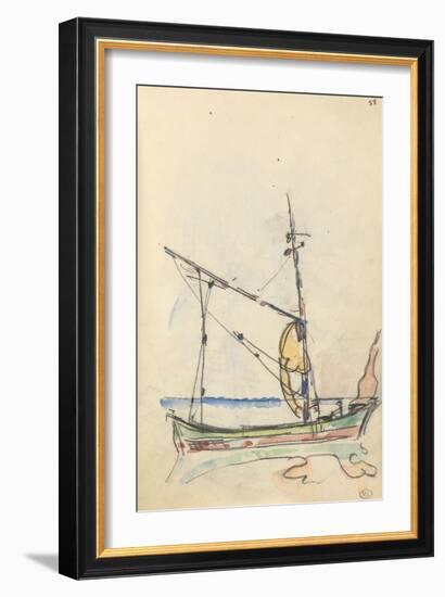 Carnet : Bateau-Paul Signac-Framed Giclee Print