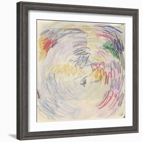 Carnet : Composition circulaire et annotations manuscrites-Paul Signac-Framed Giclee Print