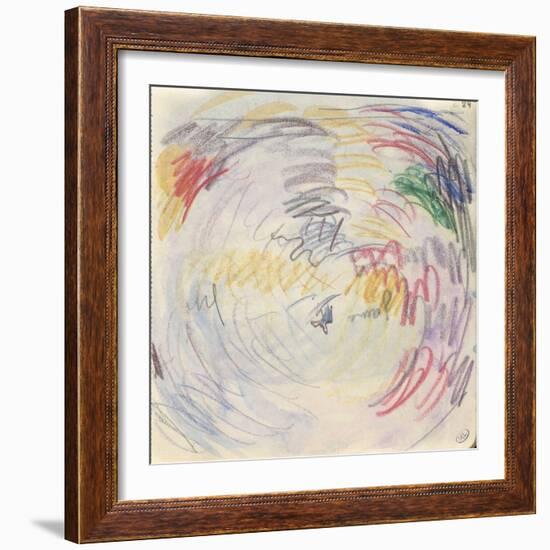 Carnet : Composition circulaire et annotations manuscrites-Paul Signac-Framed Giclee Print