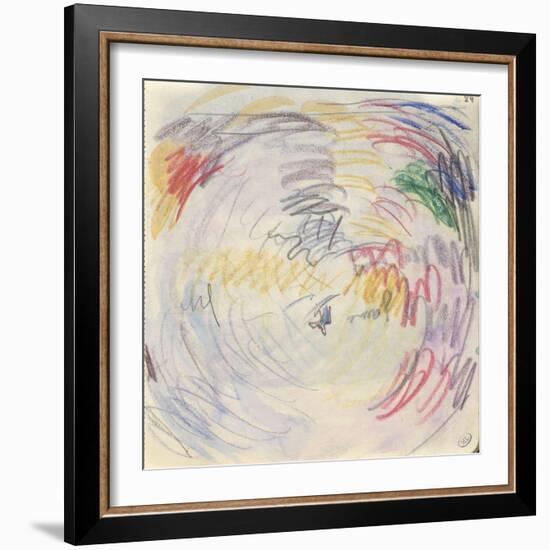 Carnet : Composition circulaire et annotations manuscrites-Paul Signac-Framed Giclee Print