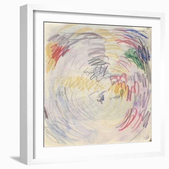 Carnet : Composition circulaire et annotations manuscrites-Paul Signac-Framed Giclee Print