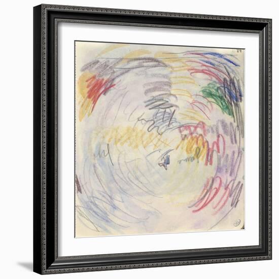 Carnet : Composition circulaire et annotations manuscrites-Paul Signac-Framed Giclee Print