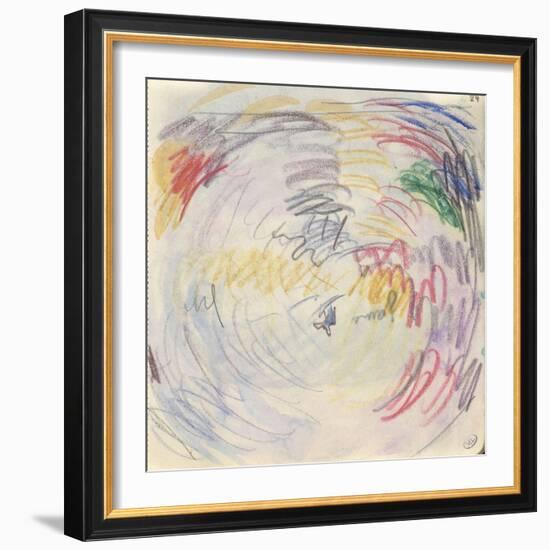 Carnet : Composition circulaire et annotations manuscrites-Paul Signac-Framed Giclee Print