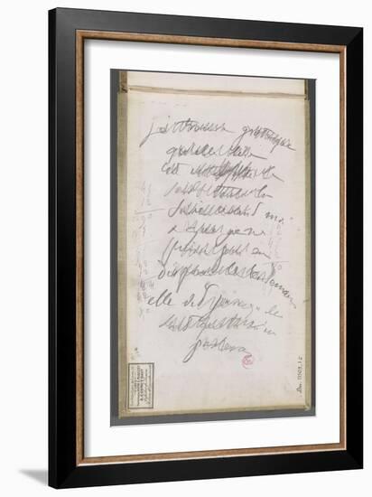 Carnet de dessins : Couverture-Gustave Moreau-Framed Giclee Print