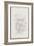 Carnet de dessins : étude de composition biffée-Gustave Moreau-Framed Giclee Print