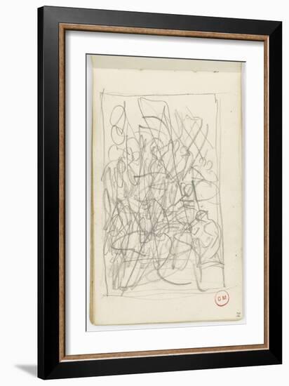 Carnet de dessins : étude non identifiée-Gustave Moreau-Framed Giclee Print