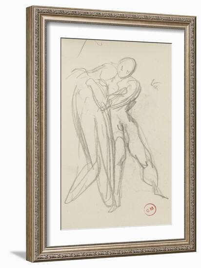 Carnet de dessins : étude pour la Sulamite-Gustave Moreau-Framed Giclee Print