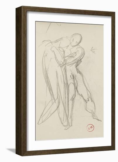 Carnet de dessins : étude pour la Sulamite-Gustave Moreau-Framed Giclee Print