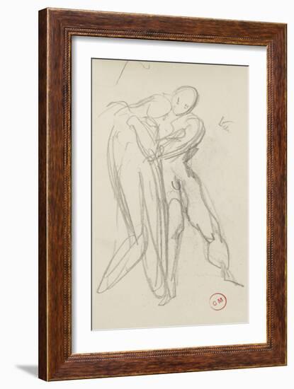 Carnet de dessins : étude pour la Sulamite-Gustave Moreau-Framed Giclee Print