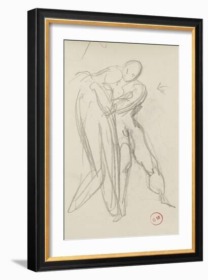 Carnet de dessins : étude pour la Sulamite-Gustave Moreau-Framed Giclee Print