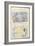 Carnet : Deux paysages dans un cadre et annotations-Paul Signac-Framed Giclee Print