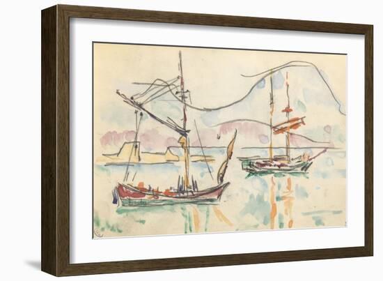 Carnet : La côte Nord de la Corse-Paul Signac-Framed Giclee Print