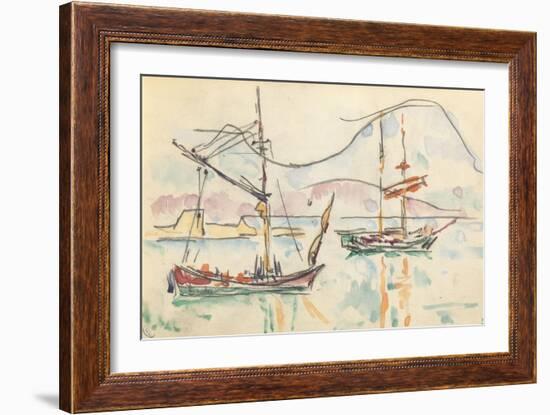 Carnet : La côte Nord de la Corse-Paul Signac-Framed Giclee Print