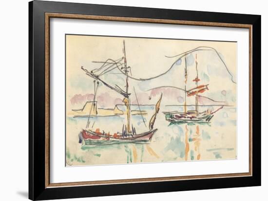 Carnet : La côte Nord de la Corse-Paul Signac-Framed Giclee Print