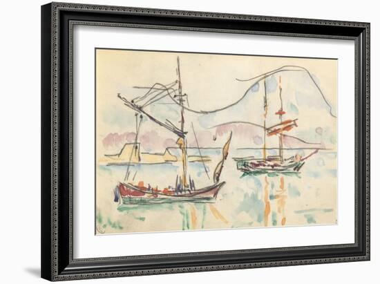 Carnet : La côte Nord de la Corse-Paul Signac-Framed Giclee Print