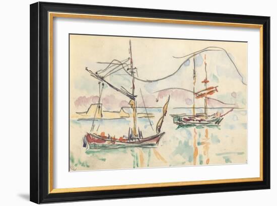 Carnet : La côte Nord de la Corse-Paul Signac-Framed Giclee Print