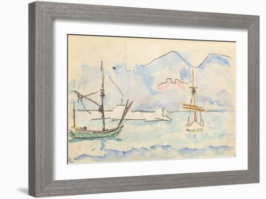 Carnet : La côte Nord de la Corse-Paul Signac-Framed Giclee Print