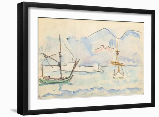 Carnet : La côte Nord de la Corse-Paul Signac-Framed Giclee Print