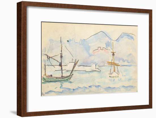 Carnet : La côte Nord de la Corse-Paul Signac-Framed Giclee Print