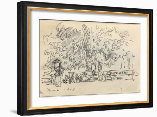 Carnet : Parc à Nîmes-Paul Signac-Framed Giclee Print