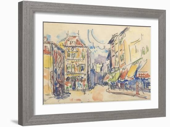 Carnet : rue d'une ville-Paul Signac-Framed Giclee Print