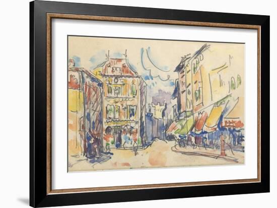 Carnet : rue d'une ville-Paul Signac-Framed Giclee Print