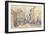 Carnet : rue d'une ville-Paul Signac-Framed Giclee Print