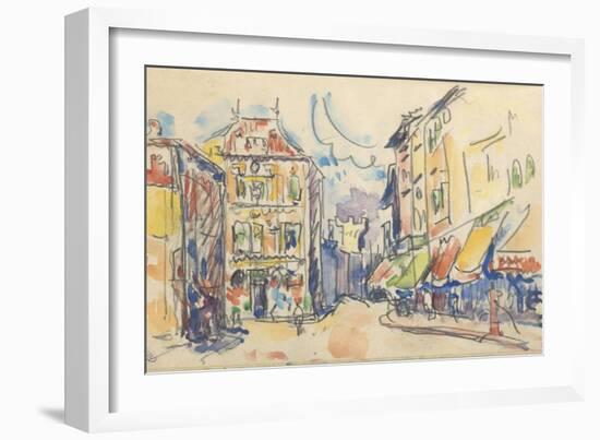 Carnet : rue d'une ville-Paul Signac-Framed Giclee Print